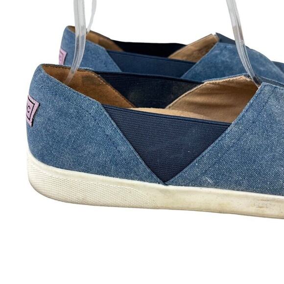 Vionic Ivy Womens Blue Slip On Flats Casual Loafers Canvas Shoes Stretch sz 8.5 - Picture 12 of 16